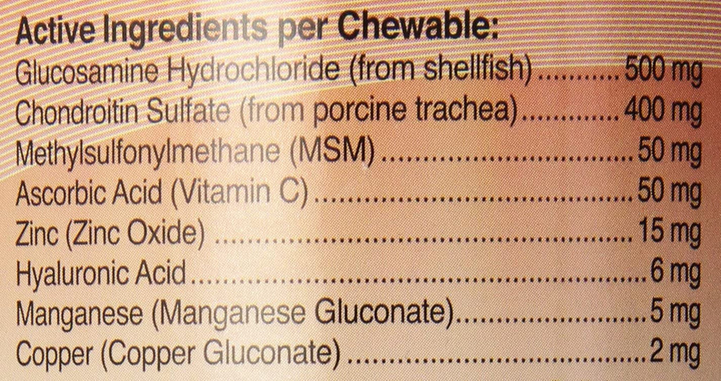 Advanced Strength Hip & Joint Chewable Dog Supplements- Formulated with Glucosamine & Chondroitin to Support Dog Cartilage & Mobility- 300 Tablets