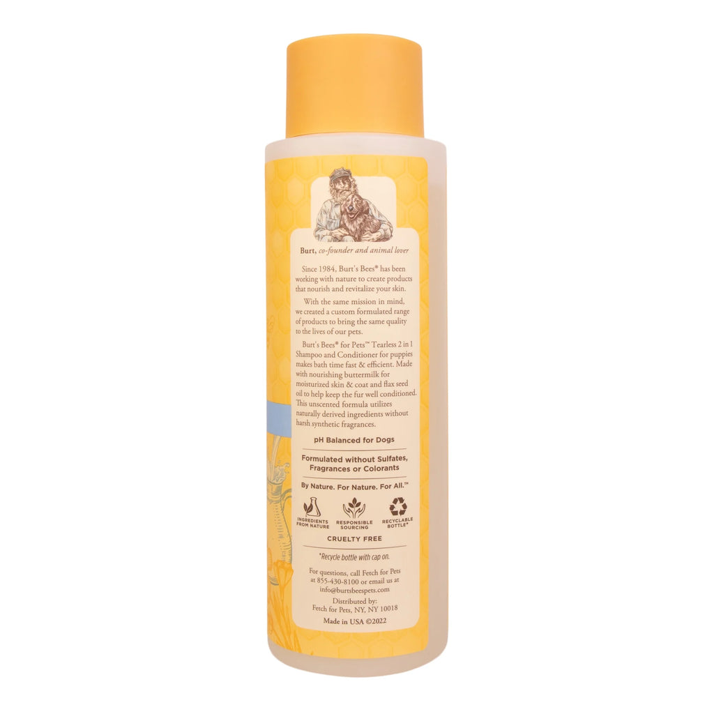 Natural Pet Care Tearless 2 in 1 Dog Puppy Shampoo Conditioner Buttermilk and Linseed Oil