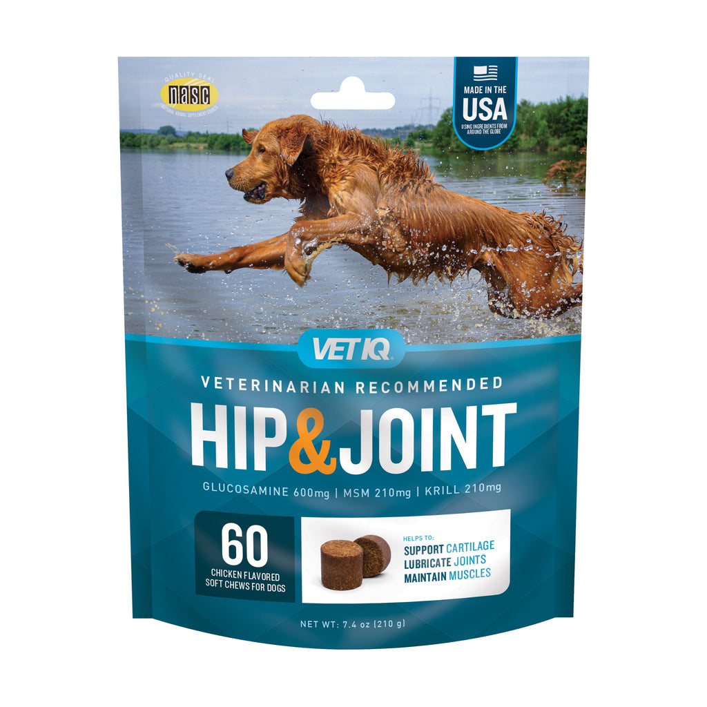 (3 Pack)  Hip & Joint Supplement for Dogs, Chicken Flavored Soft Chews, 60 Count