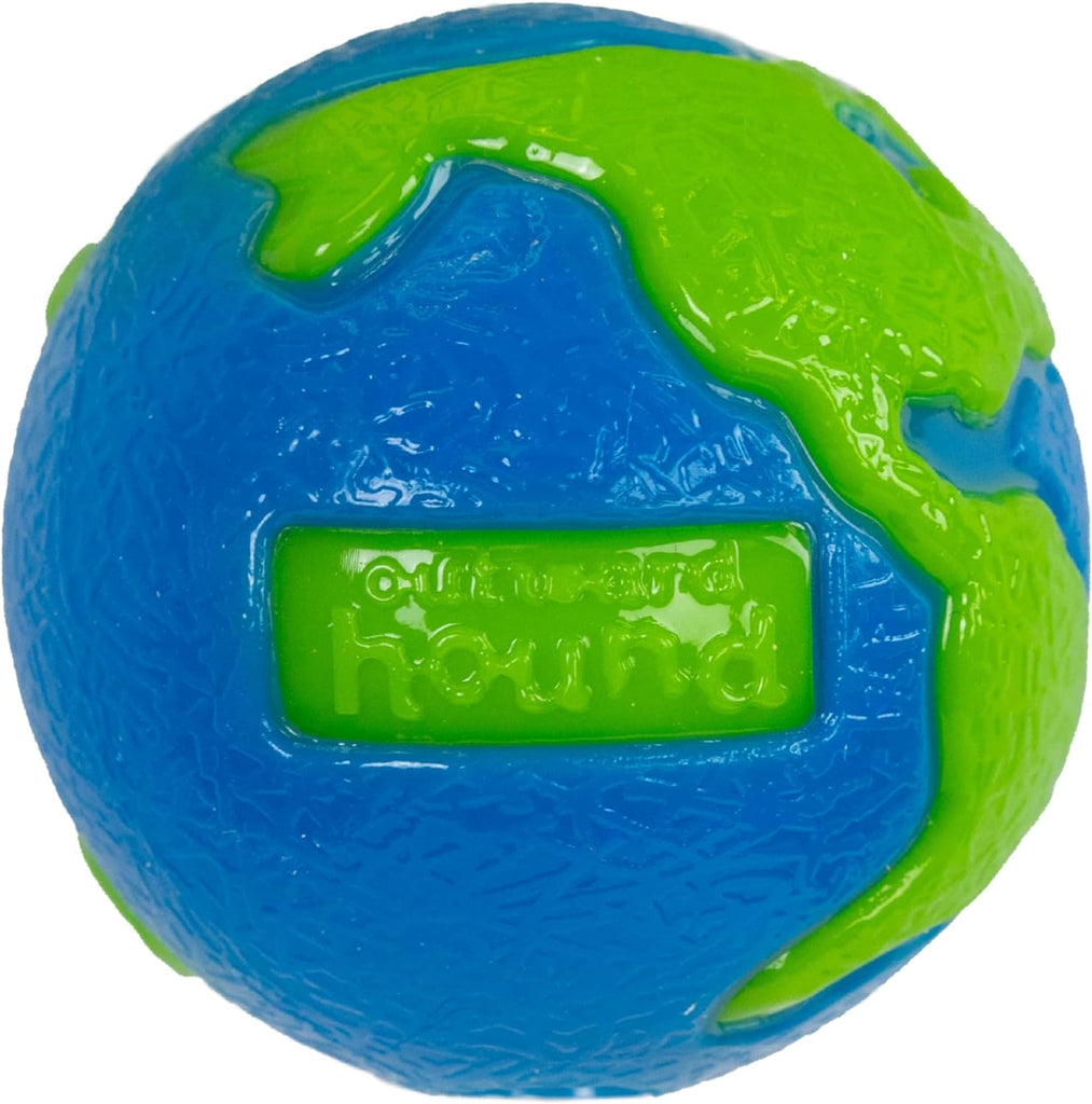 Outward Hound by  Orbee-Tuff Planet Ball Blue/Green Treat-Dispensing Dog Toy, Small