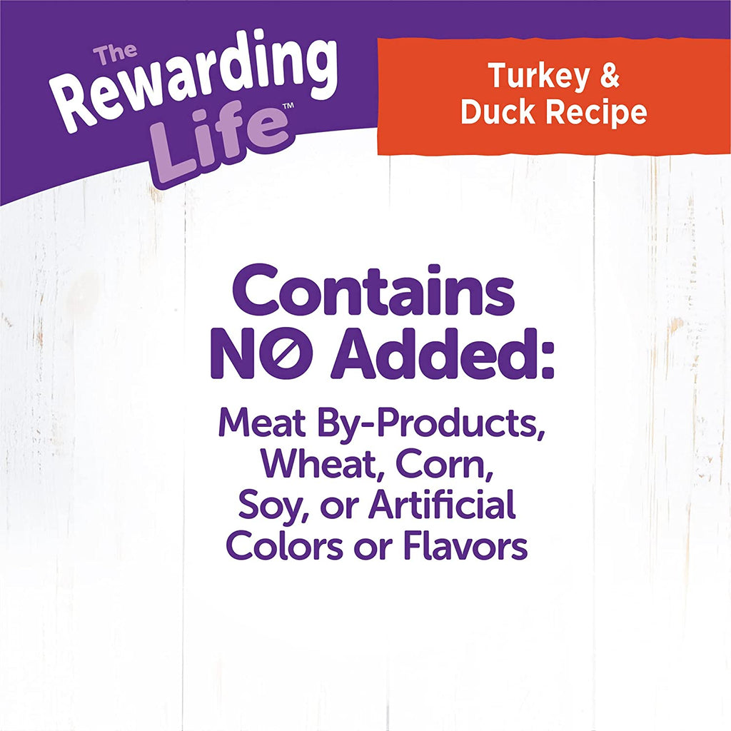 Rewarding Life Grain-Free Soft Dog Treats, Made in USA with Healthy Ingredients, Ideal for Training (Turkey & Duck Recipe, 6-Ounce Bag)